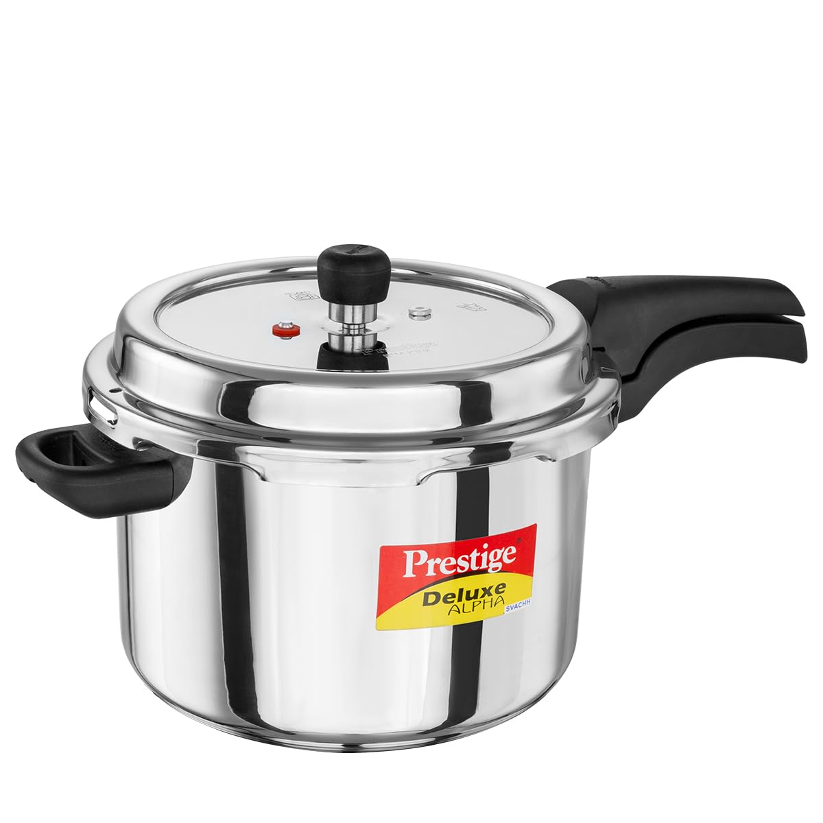 Prestige 6.5 Litre Stainless Steel Deluxe Alpha Svachh Outer Lid Pressure Cooker