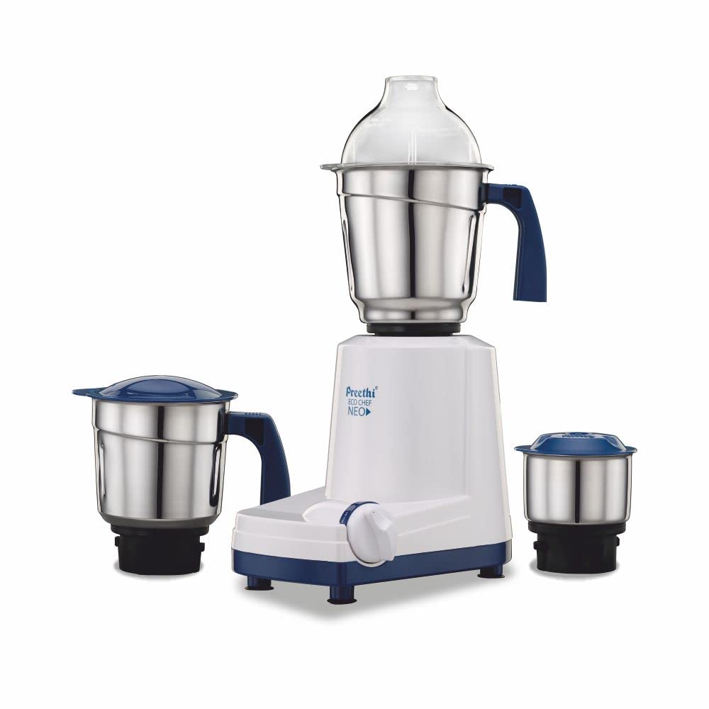 Preethi Eco Chef Neo MG-199 mixer grinder, 500 Watts, 3 jars